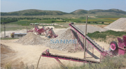 Chaîne de production de sable par des granits en Roumanie