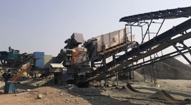 Ligne de production de sable granitique mobile de 250 tonnes en Ouganda