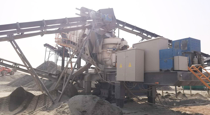 Ligne de production de sable granitique mobile de 250 tonnes en Ouganda