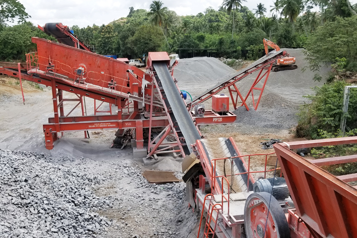 Ligne de production de concassage mobile de basalte de 100 t/h au Sri Lanka