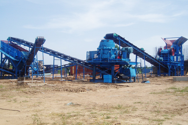 Ligne de production de concassage de granit de 200 t/h au Nigeria