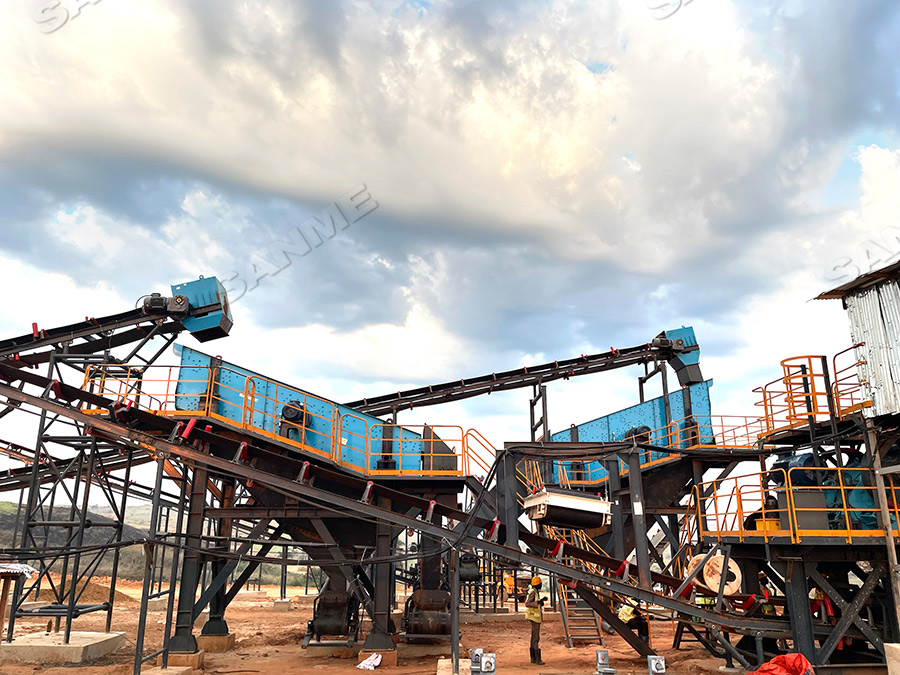 Ligne modulaire de concassage et de criblage de granit de 200 t/h en République démocratique du Congo