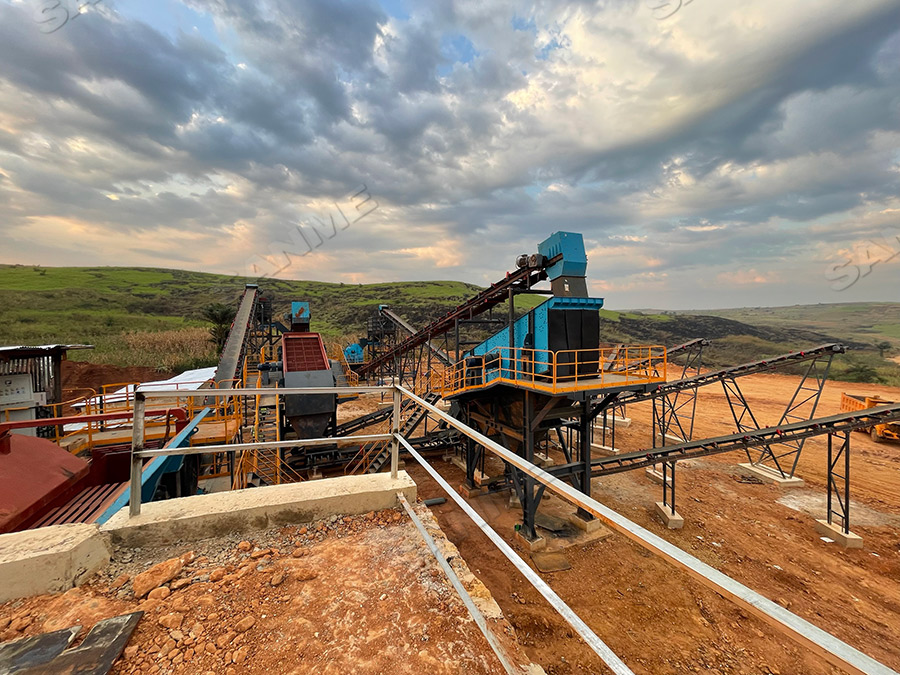 Ligne modulaire de concassage et de criblage de granit de 200 t/h en République démocratique du Congo