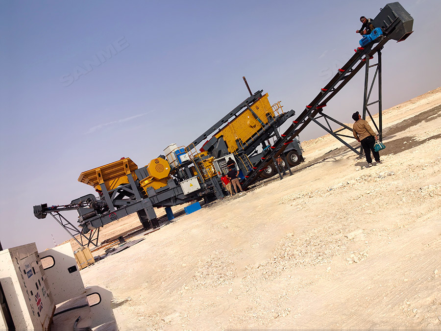 Chaîne de concassage de granit dune capacité de 100 t/h en Irak