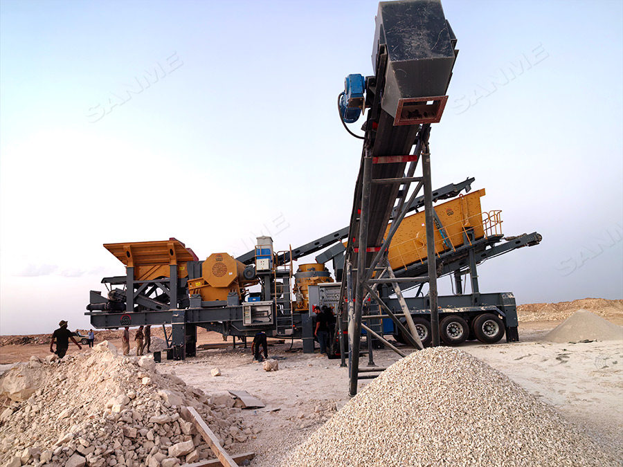 Chaîne de concassage de granit dune capacité de 100 t/h en Irak