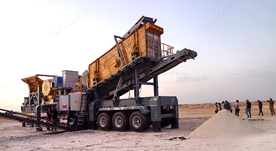 Chaîne de concassage de granit d'une capacité de 100 t/h en Irak